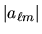 $\vert a_{{\ell}m}\vert$
